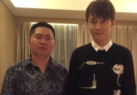 广州万向与明星合影