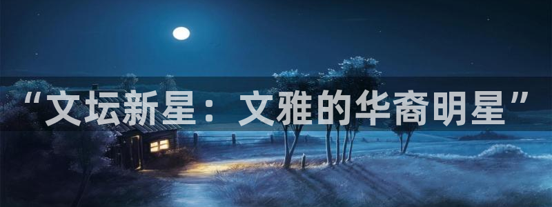 万向娱乐注册：“文坛新星：文雅的华裔明星”